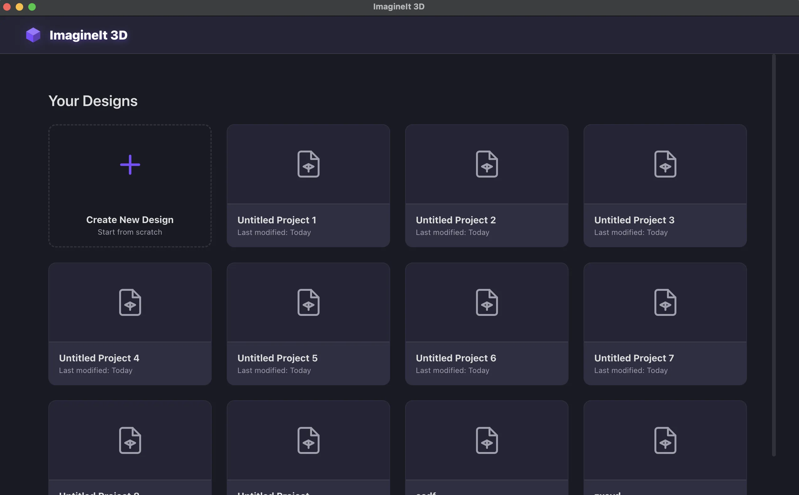 ImagineIt Application Screenshot 1